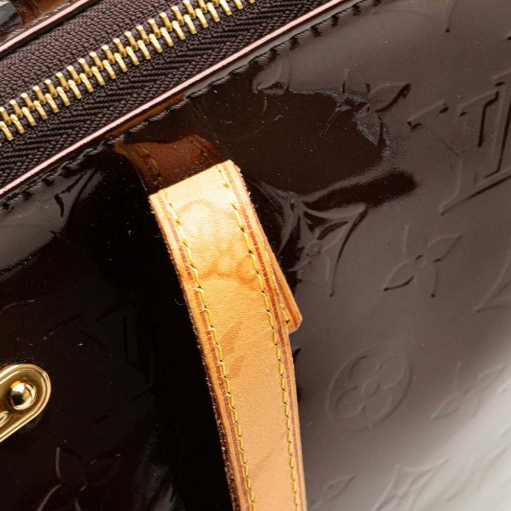 LOUIS VUITTON Authentic Brown Monogram Leather Shoulder Bag - Picture 7 of 14